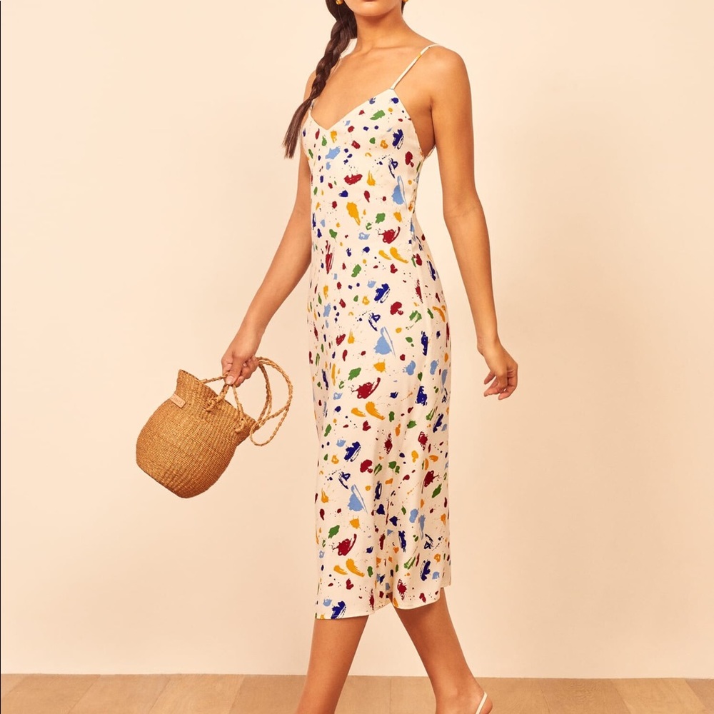 RARE Reformation Nella Dress In Painted Lady